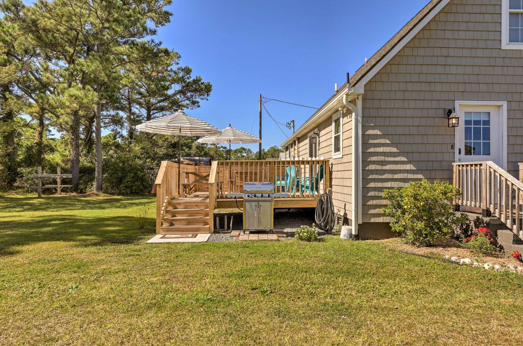 The Willowberry House With Deck And Grill! Harkers Island Exterior photo