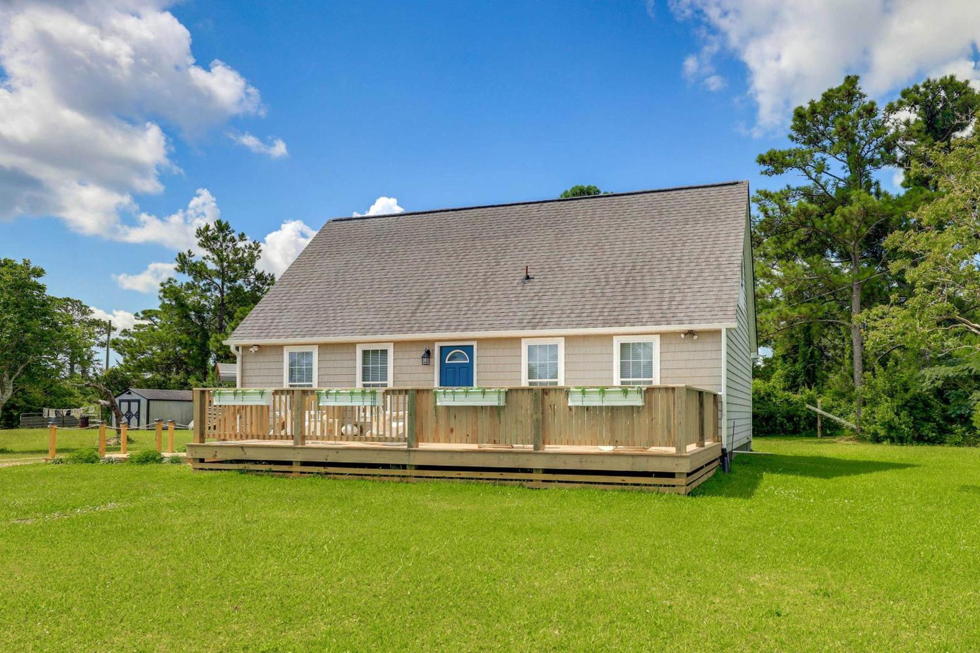 The Willowberry House With Deck And Grill! Harkers Island Exterior photo